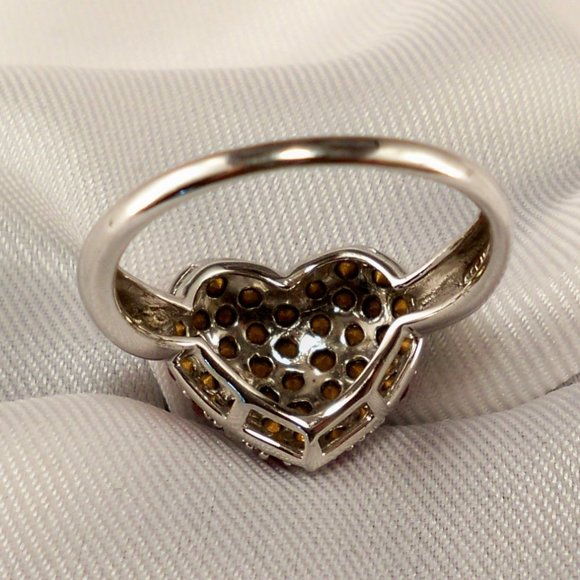 NEW Victoria Wieck Heart of American Cubic Zirconias Silver Ring - Picture 8 of 10